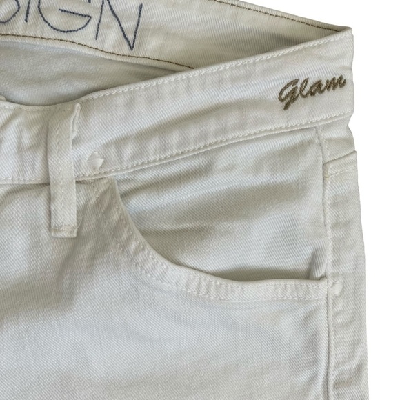 Goldsign ‘Glam’ Ankle Skinny Jeans in White Low Rise Stretchy Minimalist Sz 26 - Picture 4 of 16